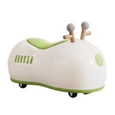 BIKEONE MINI29 PLUS 花生滑行車兒童溜溜車1-3歲寶寶 靜音萬向輪 免安裝開箱就能騎, 綠色, 1個