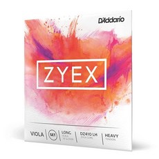 D'Addario Zyex Viola 싱글 알루미늄 와운드 D 스트링 롱 스케일 미디엄 텐션