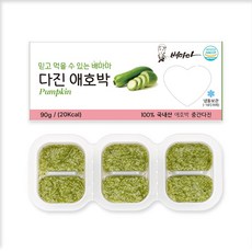 배마마 야채 큐브 44종 토핑 죽, 05.애호박(중간다진), 1개, 90g