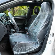 차량 카시트 비닐 커버 일회용 시트 핸들 기어 보호, 시트커버 30개입