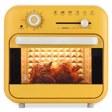 MILLTH 연기 냄새 없는 오븐 겸용 대용량 에어프라이어 18L, 스위티 쿡 오븐프라이어_바나나크림