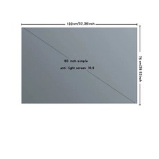 금속 눈부심 방지 스크린 간편한 벽걸이형 고화질 프로젝션, 1. 60인치