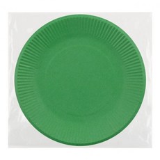 유니아트 칼라종이접시 초록 개(1개입)S&K