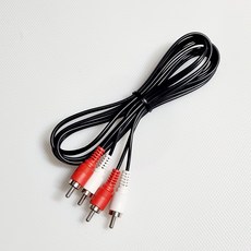 신길전자 2RCA코드 오디오 음성 케이블 실속형, 1.5M, 1개