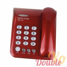 더블요 태경 전화기 호텔전화기 다이얼전화기 가정용전화기, 화이트