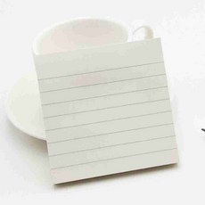 화이트 접착식 메모지 라인 줄메모지