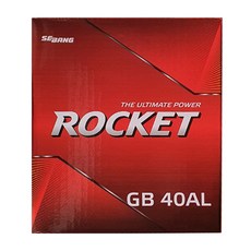 로케트 40AL GB40AL 자동차배터리 아토스 비스토 모닝 올뉴모닝 밧데리 로케트밧데리, 1개, GB40AL 공구대여+폐전지반납
