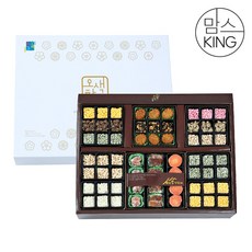 [맘스킹][양양오색한과]10+1 설악산 정성가득2단 한과선물세트, 1박스, 1kg