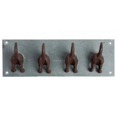Esschert Design USA LH151 슬레이트 강아지 꼬리 벽 후크 448520