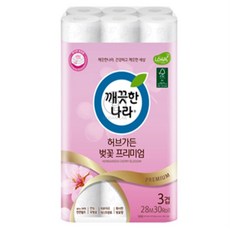 [도담랩] 두루마리 깨끗한나라 화장지, 28미터30롤1팩