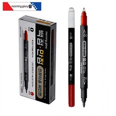 모닝글로리 백점만점 컴퓨터용 사인펜 (양면) 1다스 (12개입), 12개, 기본