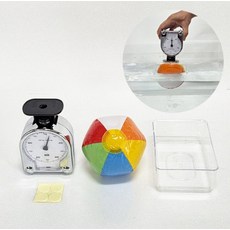 교과서실습용 부력 확인 실험 장치 직관형 아르키메데스 원리 측정 유체 역학 실습 물리 과학 교구, 1개