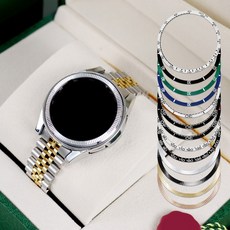 오르몽트 갤럭시워치6 클래식 베젤링 베젤스타일링 케이스 47mm 43mm 호환, (46)유광로즈골드, 1개