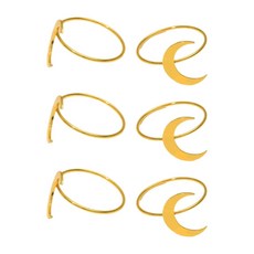 아티스틱 크레센트 문 냅킨 홀더 청소하기 쉬운 프리미엄 금속 식기 액세서리 편리한 보관 공간 제공