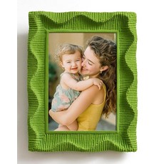 FOLKOR 아트 프린트 포스터용 플로킹 마감의 20.3 x 25.4cm(8 x 10인치) 사진 액자 실제 유리/스탠드가 있는 작고 다채로운 장식 프레임 웨딩 베이비 샤워, FOLKOR 탁상 벽 디스플레이용 스탠드가 있는 20., 8x10", 잔디 그린