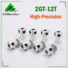 CNC GT2 타이밍 도르래 12 T 알루미늄 12 톱니 보어 4mm 5mm GT2 타이밍 벨트 너비 6mm 10mm RepRap 3D, 01 width-6mm, 03 Bore 3mm