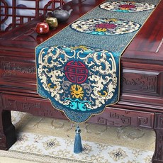 웨딩 데코레이션용 고급 테이블 깃발 러너 침대, A. 33120 6070cm 적합, A. 블루 호수