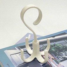 베이지 주방수납 조리기구 회전걸이 모자걸이 벽면용 회전후크