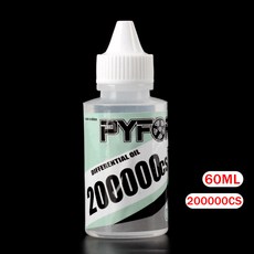 PYFORE 고농도 기어 차동 오일 100000CS 200000CS 300000CS 500000CS 60ml RC 모델 자동차 버기 트럭용, [04] 200000CS