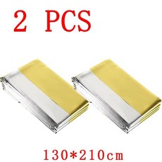 열 담요 호일 공간 방풍 휴대용 캠핑 하이킹 마라톤 날씨 조건, 1개, 3. 2pcs gold