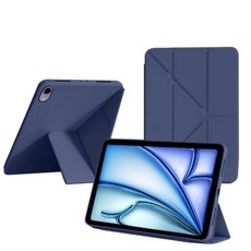 Rabbit Technolog 適用iPad保護殼 蘋果平板防摔殼 平板皮套, 深藍色, 1個