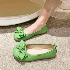 Modern Fashion 여성 발편한 리본 플랫 단화 데일리 슈즈 K120