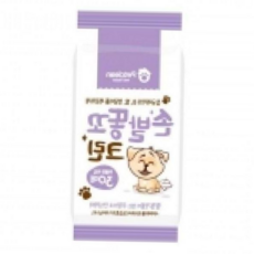 30매 위생용품 강아지발바닥미용 발 강아지용품 손 애견용품 애견미용 똥꼬 강아지물티슈 펫용품, 본상품
