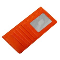 [ 989696 ] XEYOU 여성용 슬림 RFID 차단 신용카드 케이스 홀더 지갑 지퍼 ID 소형 컴팩트 가죽 동전 지갑 주황색