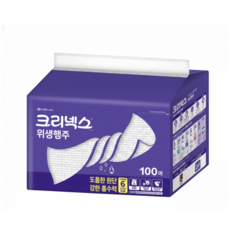 크리넥스 위생행주 100매 대용량 강력흡수 ss4920738, 100개입, 1개