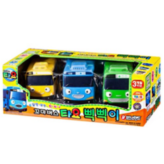 바니랜드 꼬마버스타요 삑삑이 3종 완구세트, 혼합색 (MIX), 3개