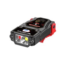 感應夾帽燈 頭燈 夾帽燈 LED和COB雙光源 釣魚頭燈 夜釣燈 Type-C充電 感應燈, 1個, 夾帽燈 感應式, 黑色