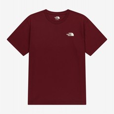 [정품] 노스페이스 THE NORTH FACE 코튼 반팔 라운드티 NT7US00M DKR {균일가 딜}, 090(S)