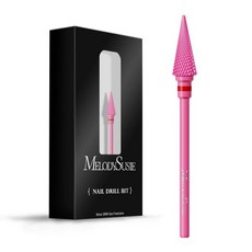 네일드릴비트 큐티클 케어 각질 멜로디수지 프로페셔널 테이퍼드 니브 네일 드릴 비트 332 카바이드 텅스텐 다기능 매니큐어 페디큐어 젤 폴리싱용 기술자용 로즈 골드 시리즈 M 파, Fine-F, Pink Blossom, 1