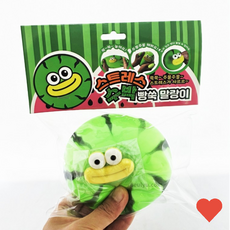 미술놀이 수박 빵쑥 말랑이 1개 모찌 스퀴시 스트레스볼