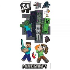 RoomMates 마인크래프트 Hostile Mobs 필 앤 스틱 벽 데칼 RMDM5591