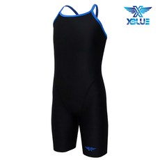 XBL-3035-05 솔리드 마린블랙 엑스블루 XBLUE 탄탄이 반신 주니어 수영복