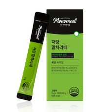 비타민마을 모노밀 알룰로스 저당 말차라떼, 1개, 10개입, 5g