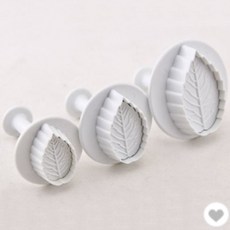 베이킹존 플런저커터-장미나뭇잎 3종, 1개