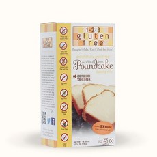 프리 레몬향 무설탕 파운드케이크 믹스 -- 515.9g GF Hint of Lemon Sugar Free Poundcake Mix -- 18.2 oz, 1개