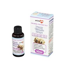 亞里士 愛犬愛貓維他命滴液 30ml，寵物綜合營養補充，增強免疫力，促進健康, 30ml, Vitamins, 1個