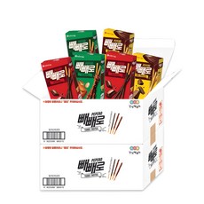 LOTTE 樂天 PEPERO巧克力棒禮盒, 1組, 原味 2入+杏仁口味 2入+巧克力夾心口味 2入