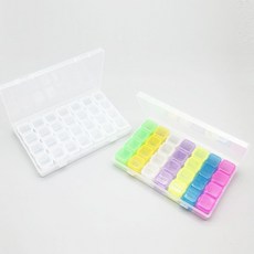 다용도 수납 보관 미니케이스 28칸 tjr+98461pb, 컬러