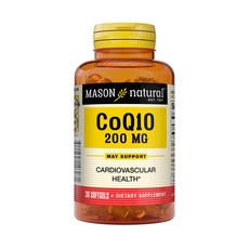 MASON natural 輔酶 Q10 200 毫克軟膠囊, 30顆, 1罐