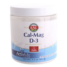Kal 鈣鎂+維他命D保健粉 500mg 200mg 200IU, 1個, 261克