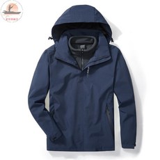 釣友俱樂部 戶外衝鋒衣 男女款 三合一搖粒絨內膽 防水抗寒保暖工作服透氣, 1個