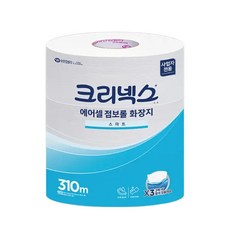 크리넥스 물에잘녹는 에어셀 점보롤 화장지 휴지 310m 3롤 45391, 1개