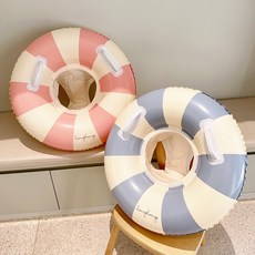 로이앤한나 북유럽풍 스트라이프 베이비 아기 보행기튜브, 1개, 블루