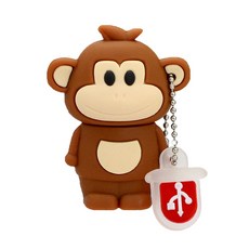 귀여운 십이지 USB 플래시 드라이브 메모리 6GB 32GB 돼지 원숭이 펜 28GB 디스크 4GB 8GB, Monkey, 1개