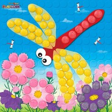 잠자리 놀이콘 만들기 키트 물붙이 조립 미술활동 교구, 1개, 기본