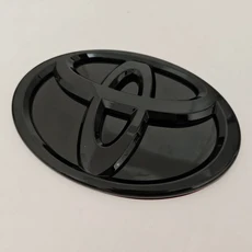 개조된 블랙 바텀 프론트 그릴 배지 트렁크 자동차 로고 토요타 RAV4 CAMRY COROLLA LANDCRUSER VIOS SIENN, 01 17cm X 11.5cm, 04 glossy black